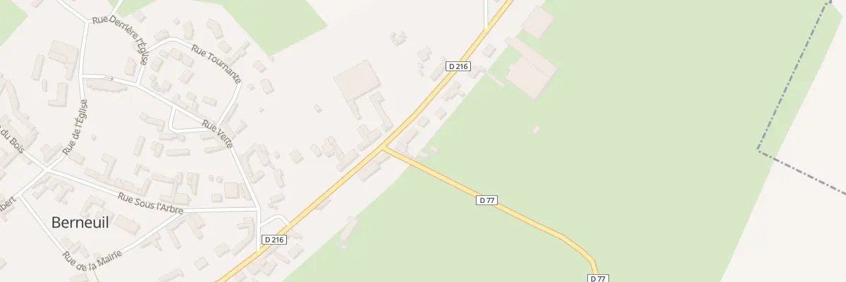 Plan du 5052 Rue de Doullens à Berneuil
