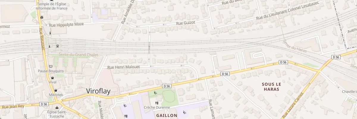Plan du 10 Rue Henri Malouët à Viroflay