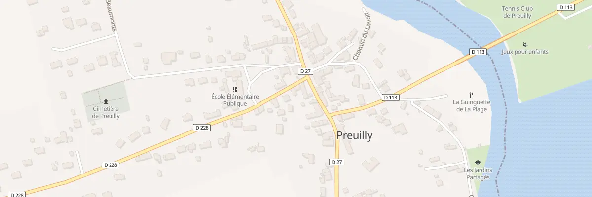 Plan du 3 Rte de Jacques au Bois à Preuilly