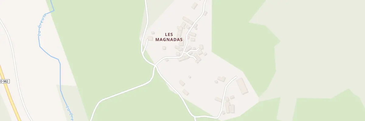 Plan du 4 Les Magnadas à Croze