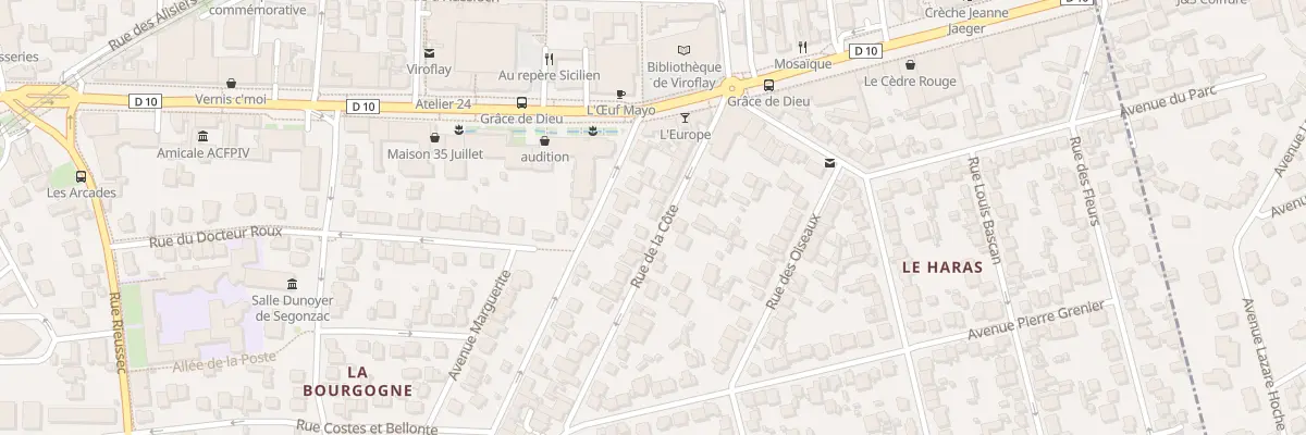 Plan du 12 Rue de la Côte à Viroflay