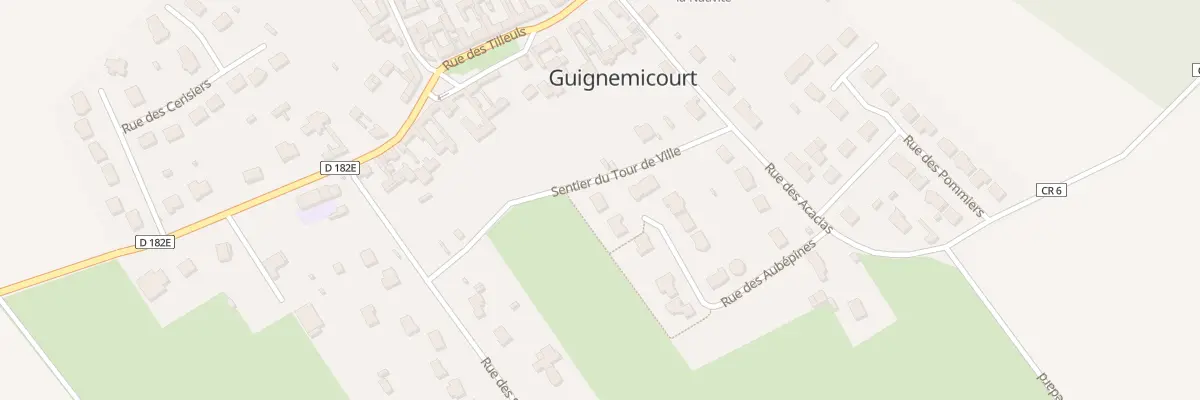 Plan du 17 Rue des Aubepines à Guignemicourt