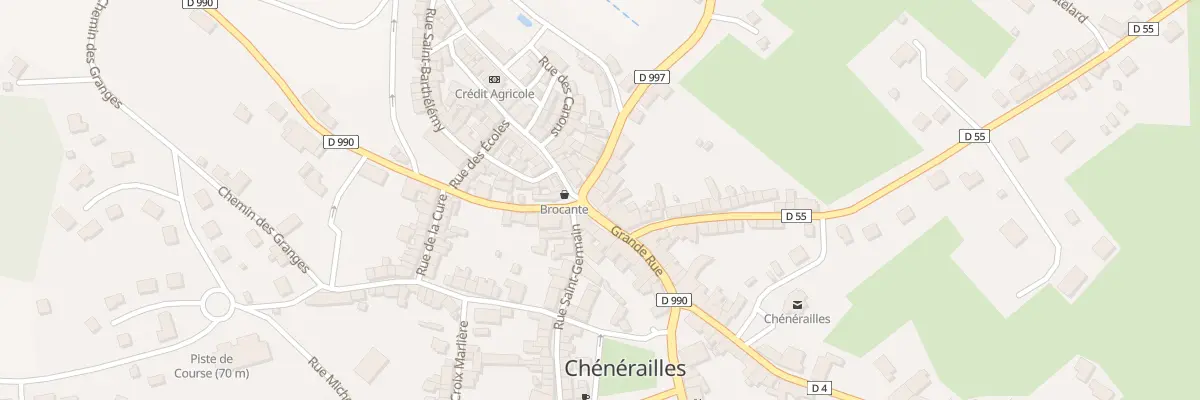 Plan du 20 Rue Grande à Chénérailles