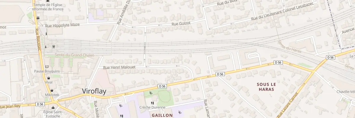 Plan du 8 Rue Henri Malouët à Viroflay