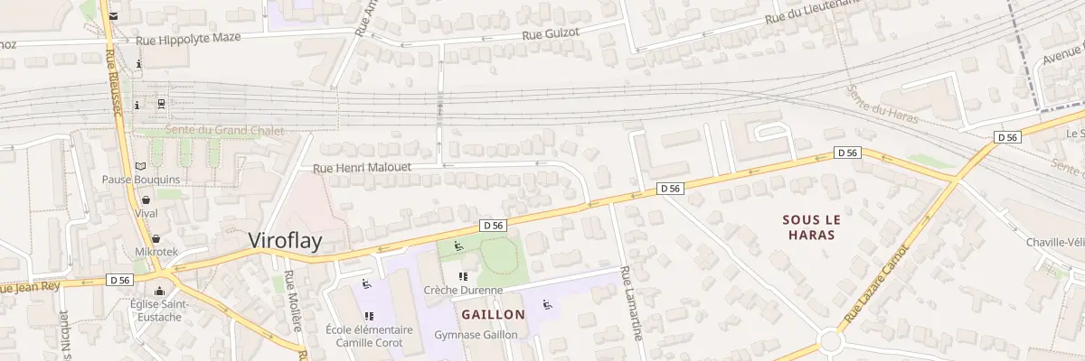 Plan du 5 Rue Henri Malouët à Viroflay