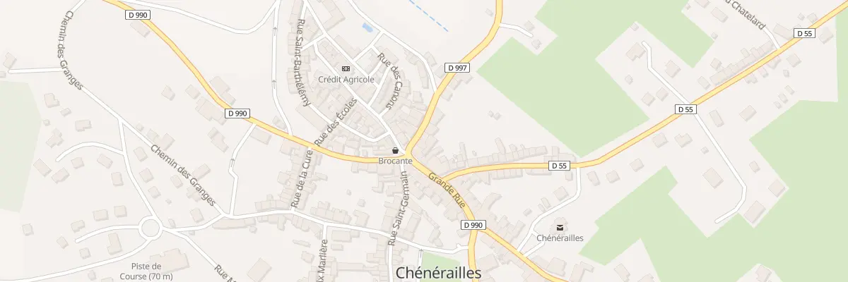 Plan du 31 Rte de Gouzon à Chénérailles