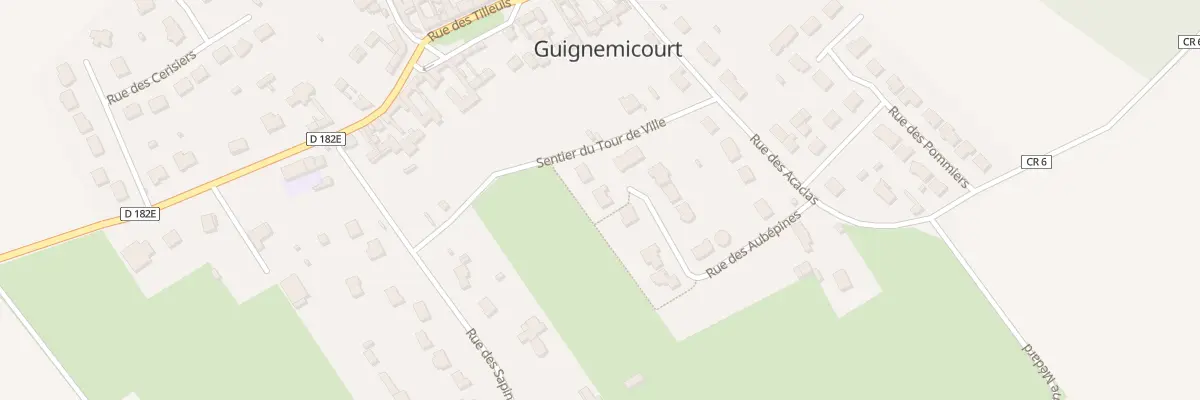 Plan du 15 Rue des Aubepines à Guignemicourt