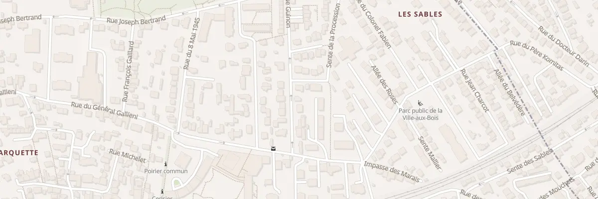 Plan du 10 Rue Guinon à Viroflay