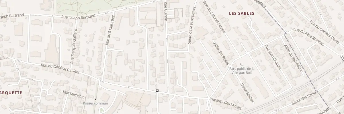 Plan du 12 Rue Guinon à Viroflay