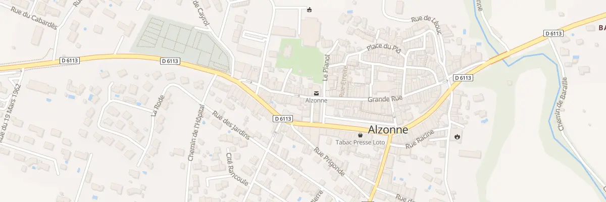 Plan du 22 Gr Grand Rue à Alzonne