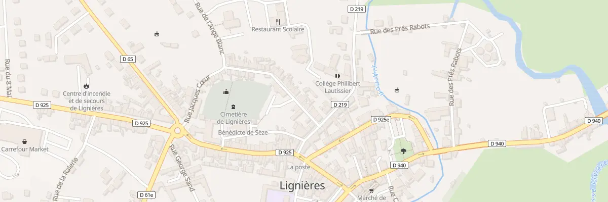 Plan du 10 Rue Jacques Coeur à Lignières