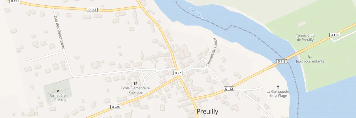 Plan du 22 Le Bourg à Preuilly
