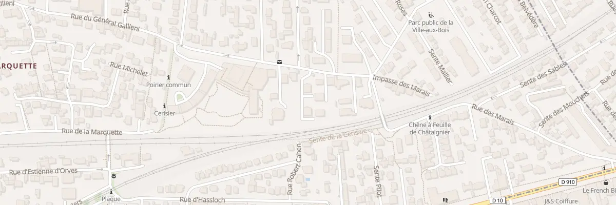 Plan du 11 Rue du Général Galliéni à Viroflay