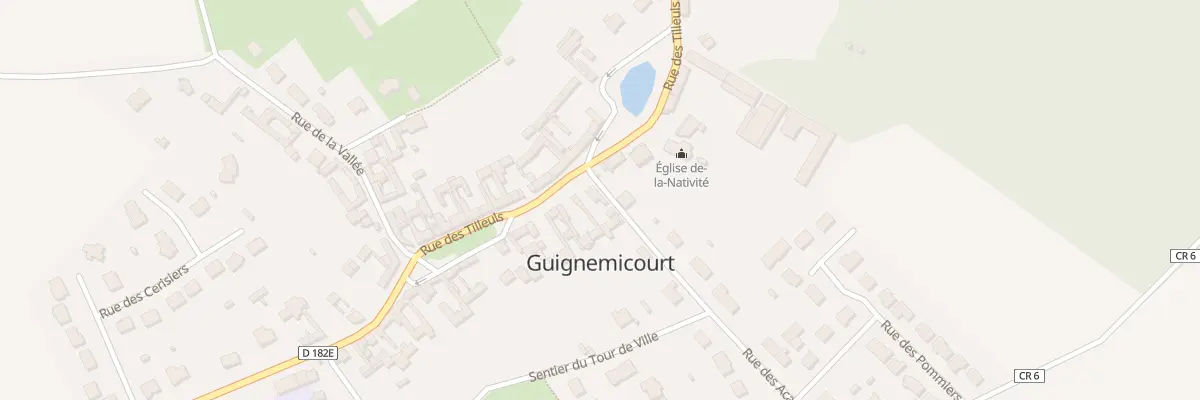 Plan du 32 Rue des Tilleuls à Guignemicourt