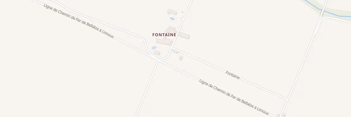 Plan du 130 Fontaine à Malviès