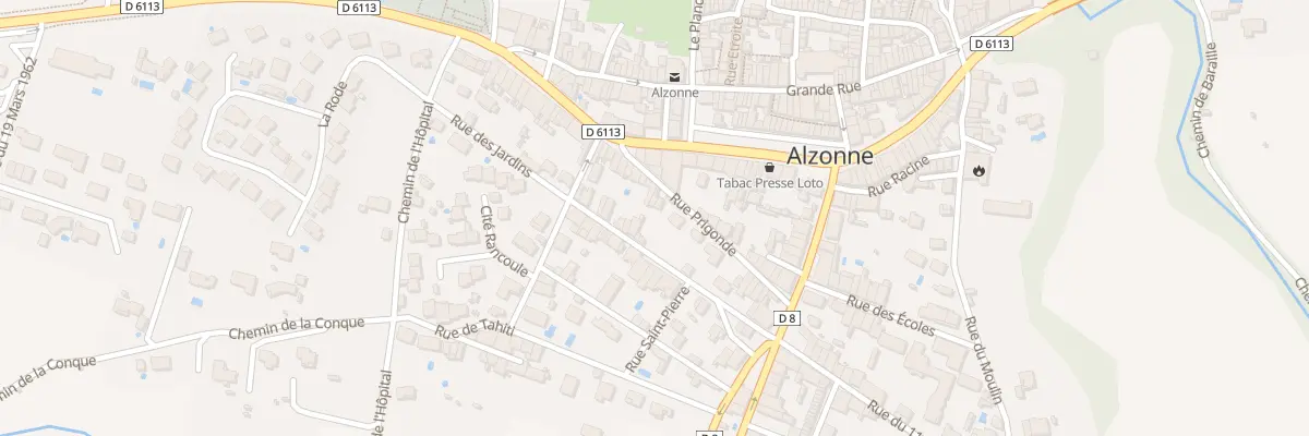Plan du 18 Rue Prigonde à Alzonne