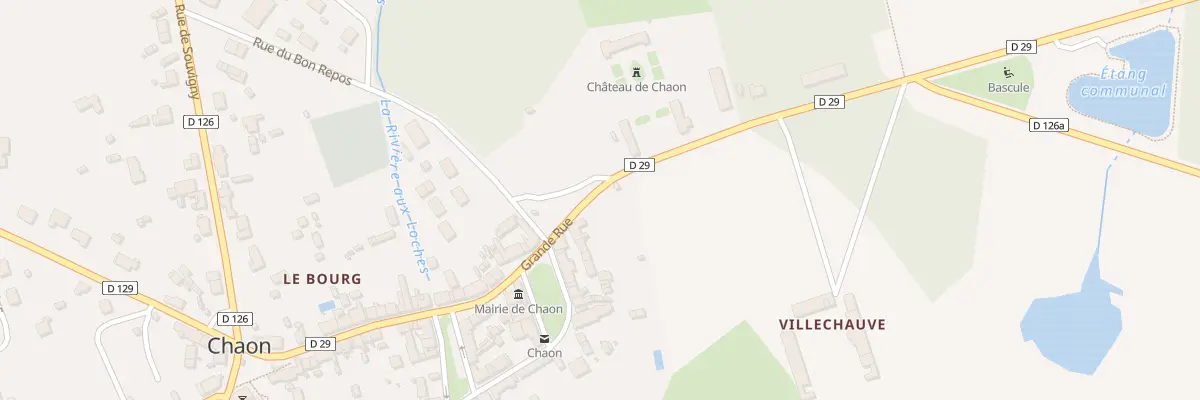 Plan du 20B Pl de la Mairie à Chaon