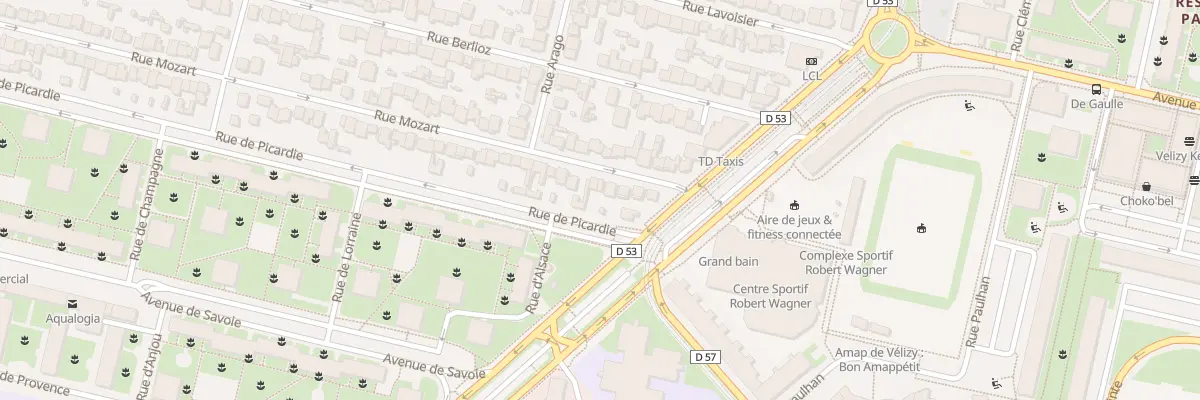 Plan du 5 Rue Mozart à Vélizy-Villacoublay
