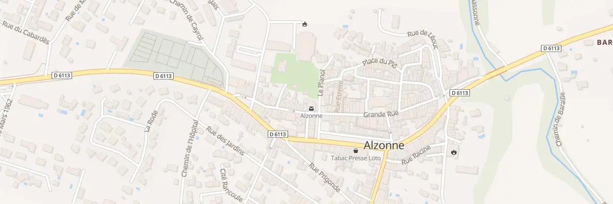 Plan du 35 Gr Grand Rue à Alzonne