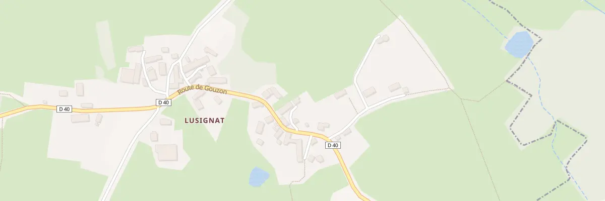 Plan du 25 Lusignat à Domeyrot