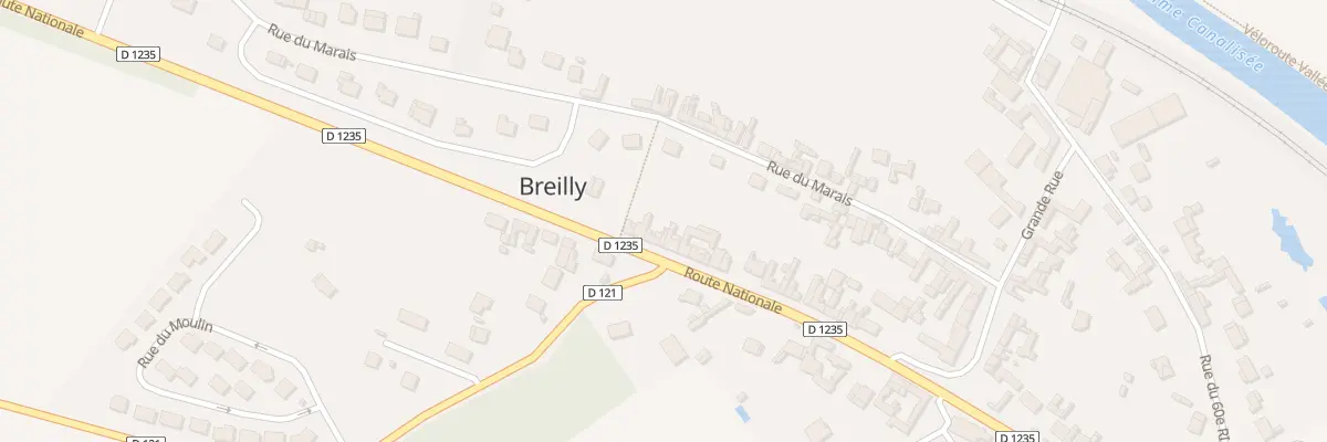 Plan du 64 Rte Nationale à Breilly