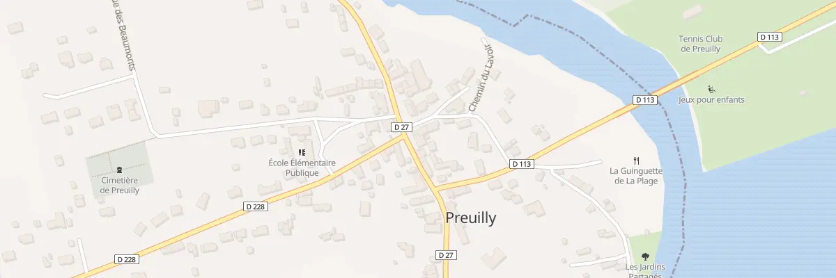 Plan du 16 Le Bourg à Preuilly