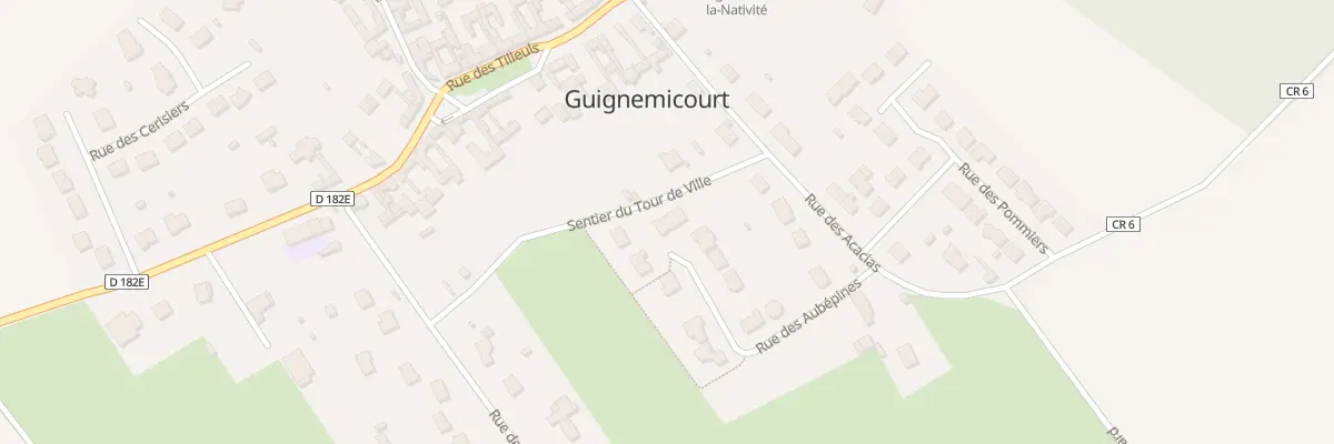 Plan du 19 Rue des Aubepines à Guignemicourt