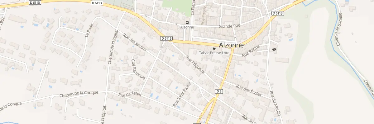 Plan du 20 Rue Prigonde à Alzonne