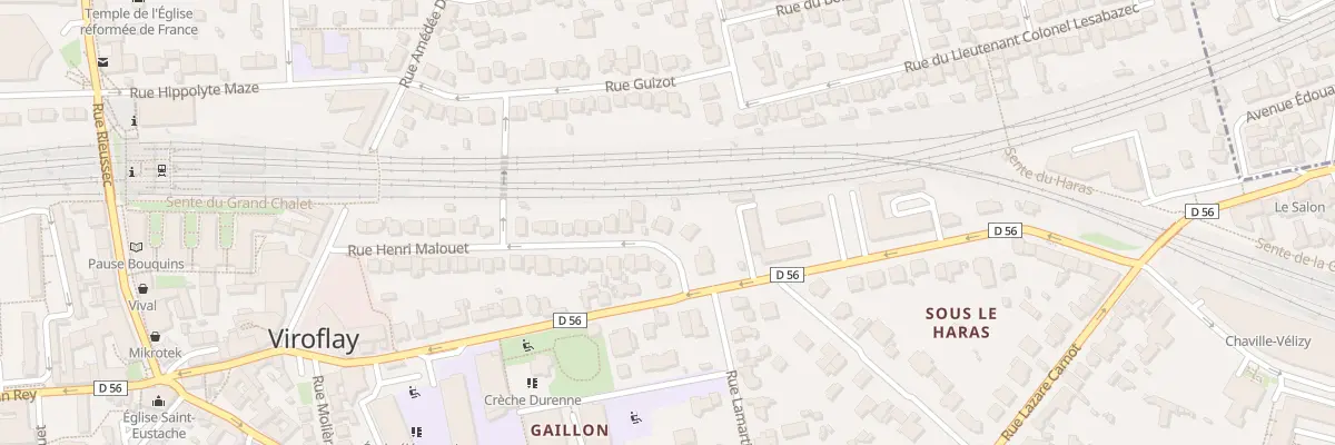 Plan du 4 Rue Henri Malouët à Viroflay