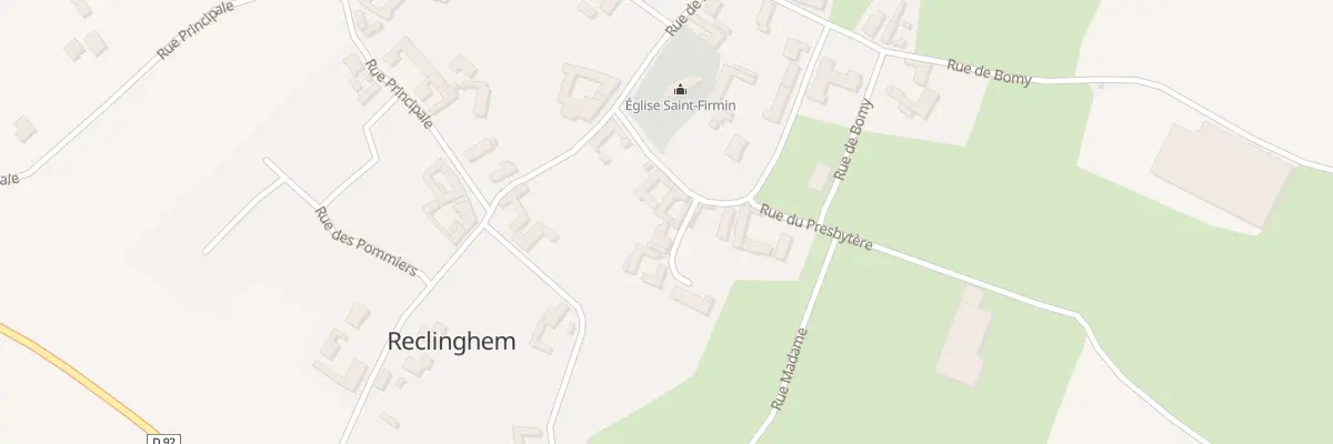 Plan du 8 Rue du Presbytère à Reclinghem