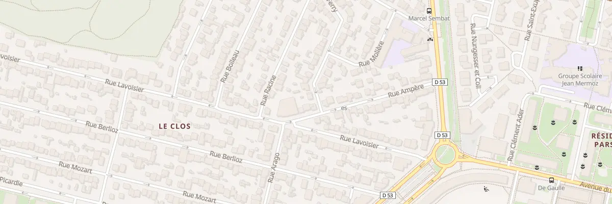 Plan du 34 Rue Ampère à Vélizy-Villacoublay