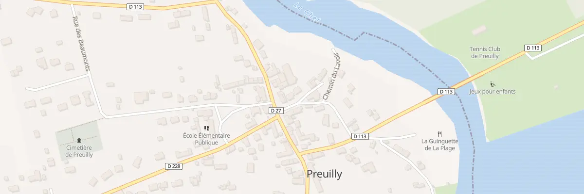 Plan du 2 Pl de l’Eglise à Preuilly