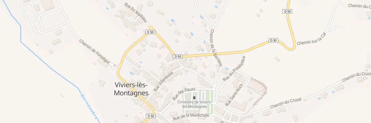 Plan du 39 Rue Croix Du Coq à Viviers-lès-Montagnes