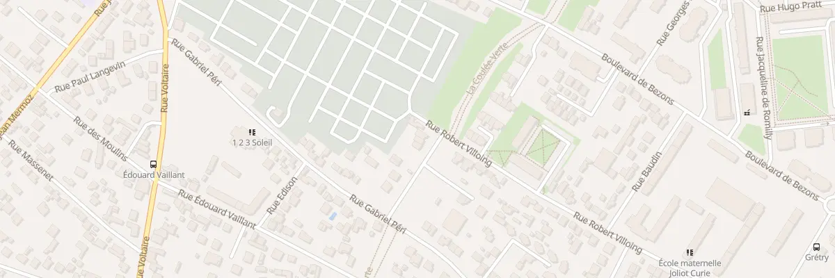 Plan du 25 Rue de la Pierrée à Sartrouville