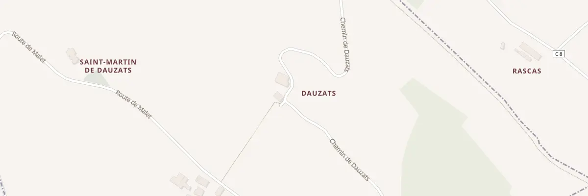 Plan du 14 Che de Dauzats à Lautrec