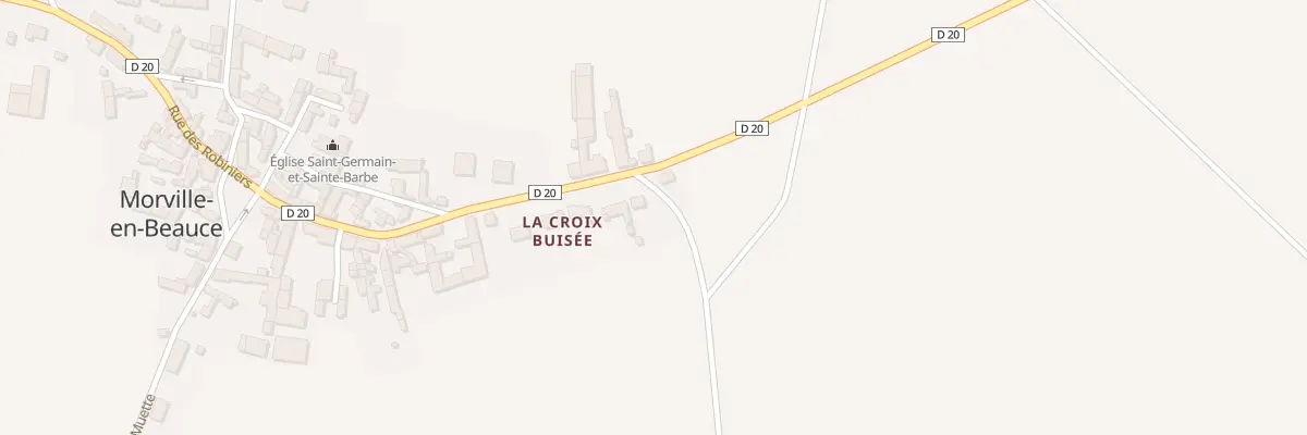 Plan du 36 Rue de la Croix Buisée à Morville-en-Beauce