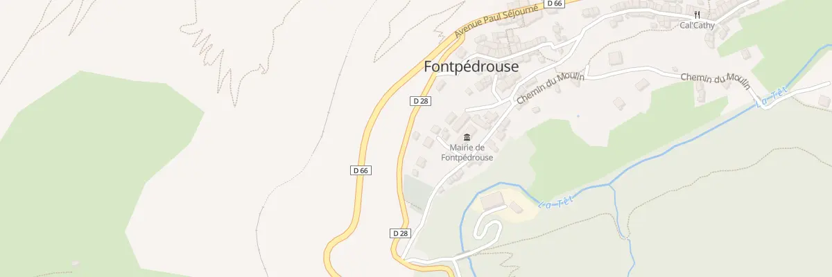 Plan du 1 Lo Bainat d’Availl à Fontpédrouse