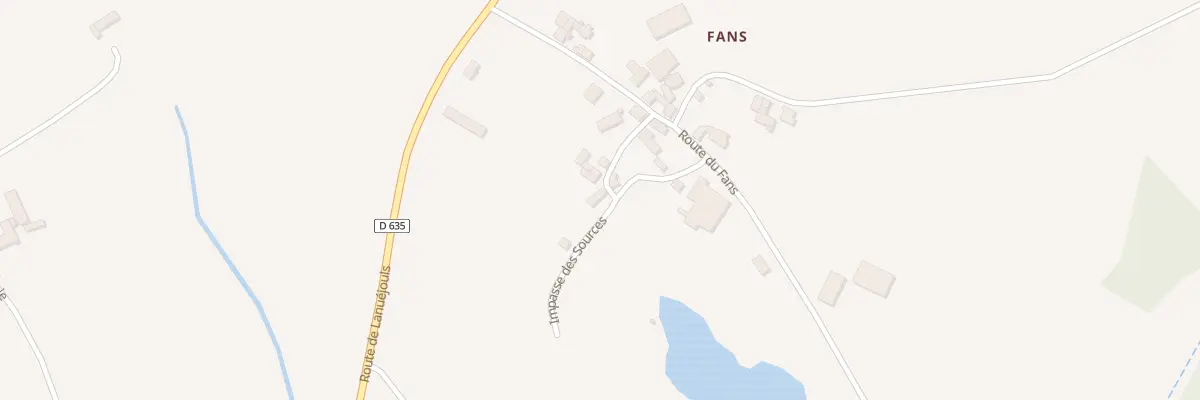 Plan du 5051 Les Fans à Vaureilles
