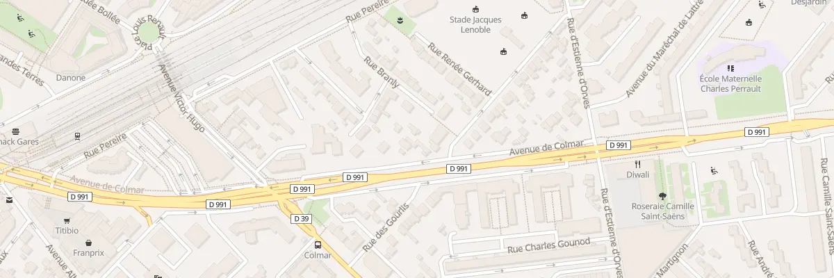 Plan du 46 Av de Colmar à Rueil-Malmaison