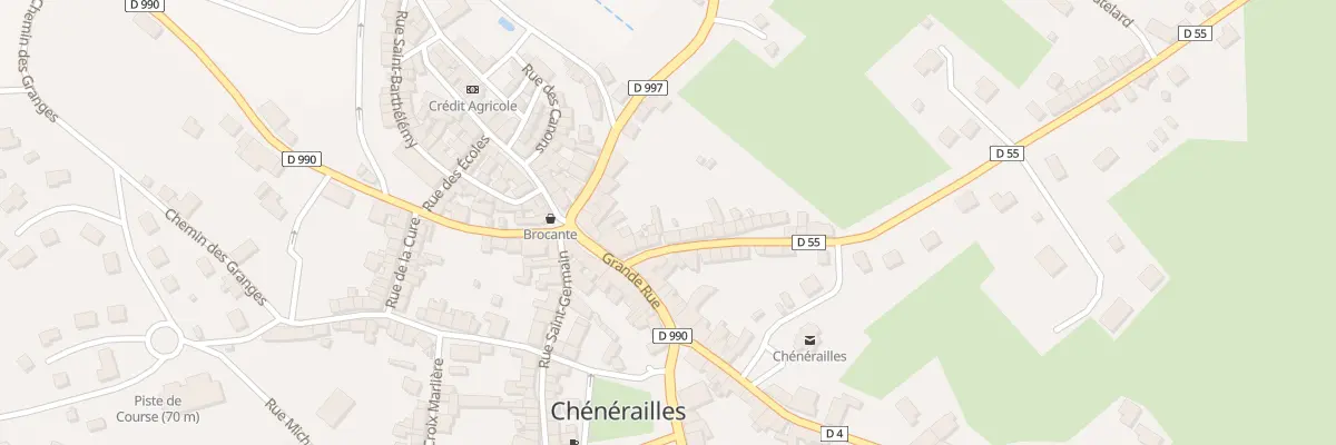 Plan du 24 Rte de Saint-loup à Chénérailles