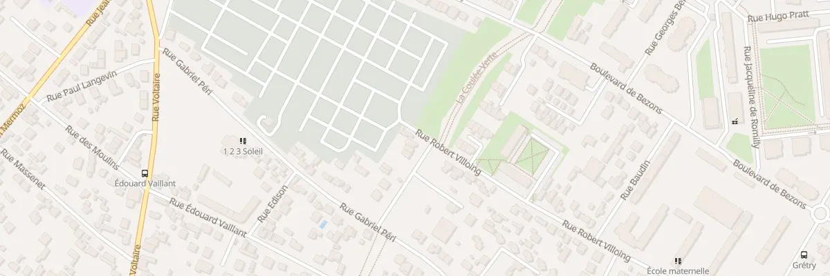 Plan du 30 Rue Robert Villoing à Sartrouville