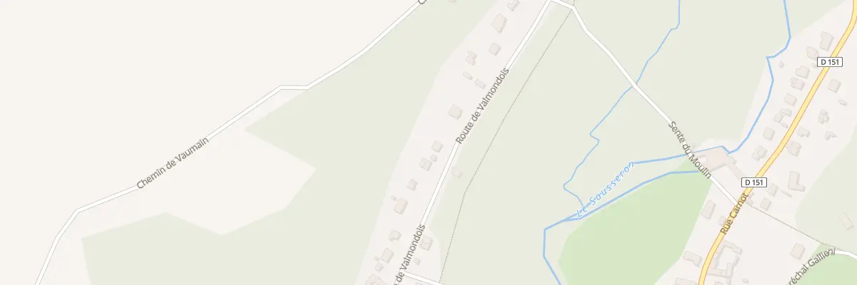 Plan du 16 Rte de Valmondois à Nesles-la-Vallée
