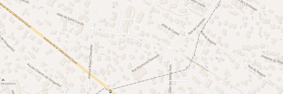 Plan du 7 All de Saint Cucufa à Vaucresson