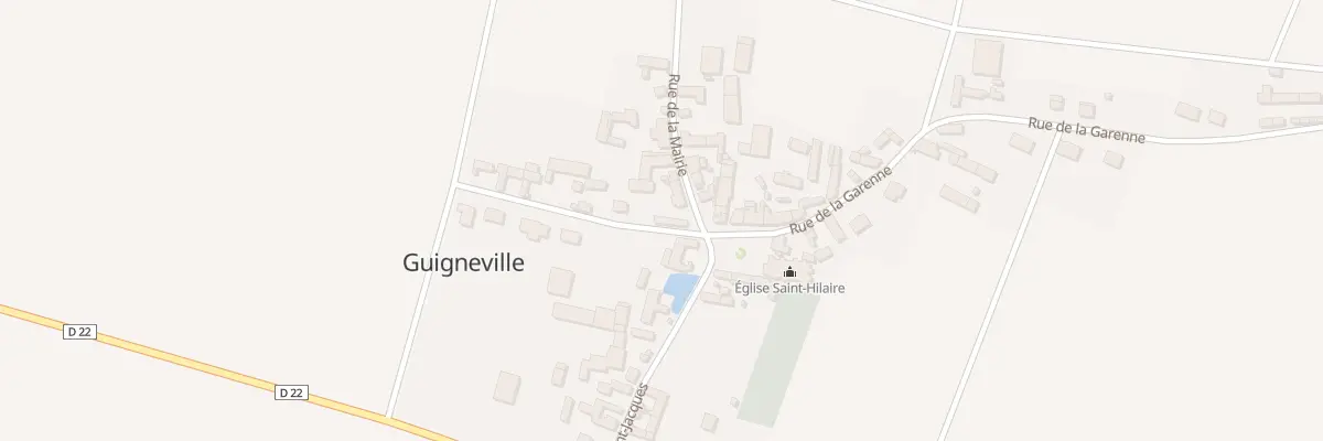 Plan du 1 Rue de la Mairie à Guigneville