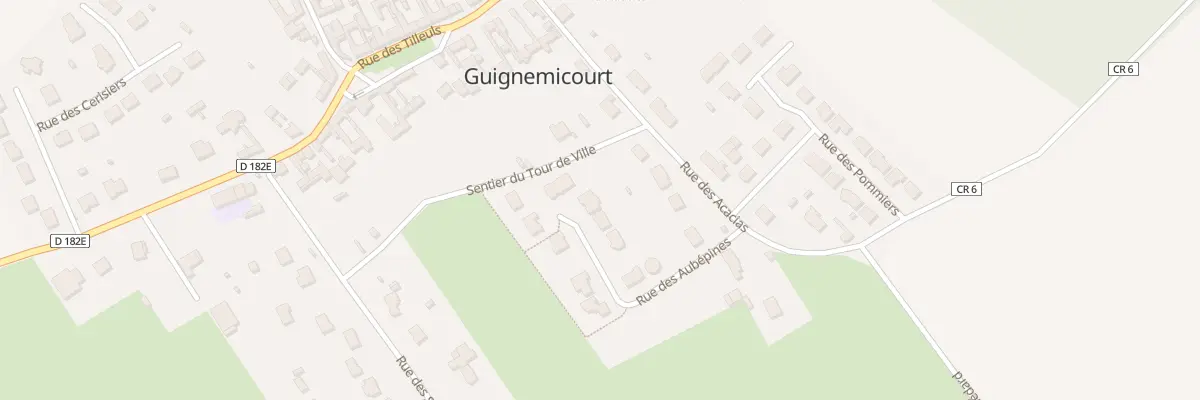 Plan du 3 Rue des Aubepines à Guignemicourt