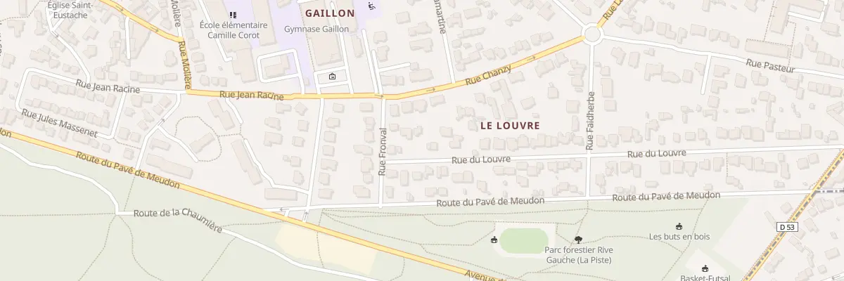 Plan du 68 Rue du Louvre à Viroflay
