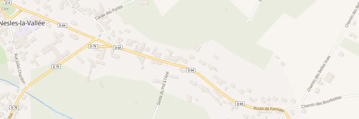 Plan du 25 Rue de Parmain à Nesles-la-Vallée