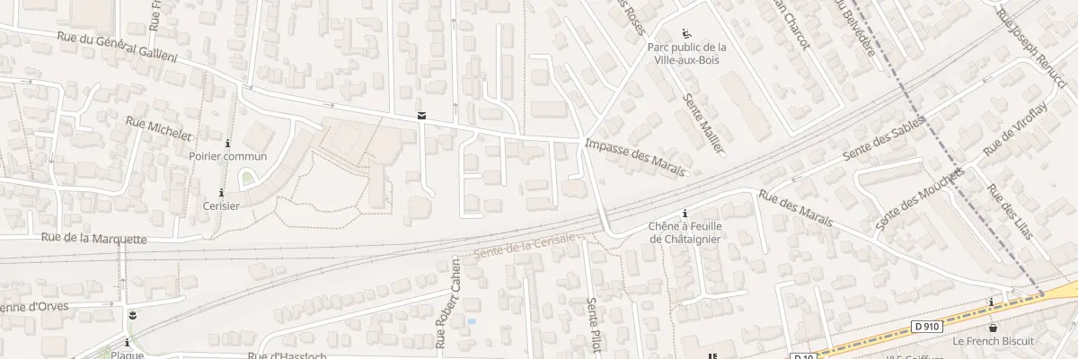 Plan du 3 Rue du Général Galliéni à Viroflay