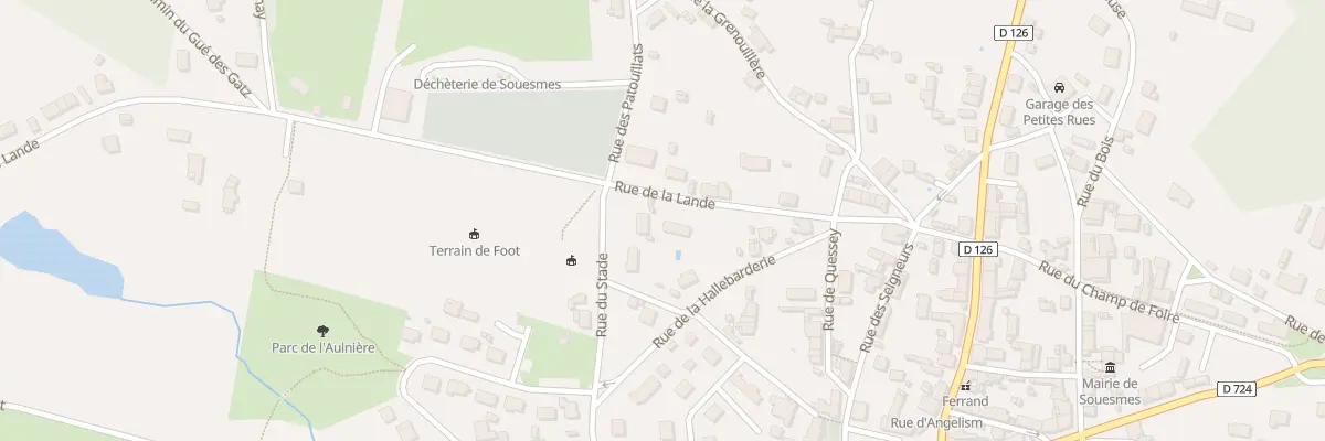 Plan du 15 Rte de la Lande à Souesmes