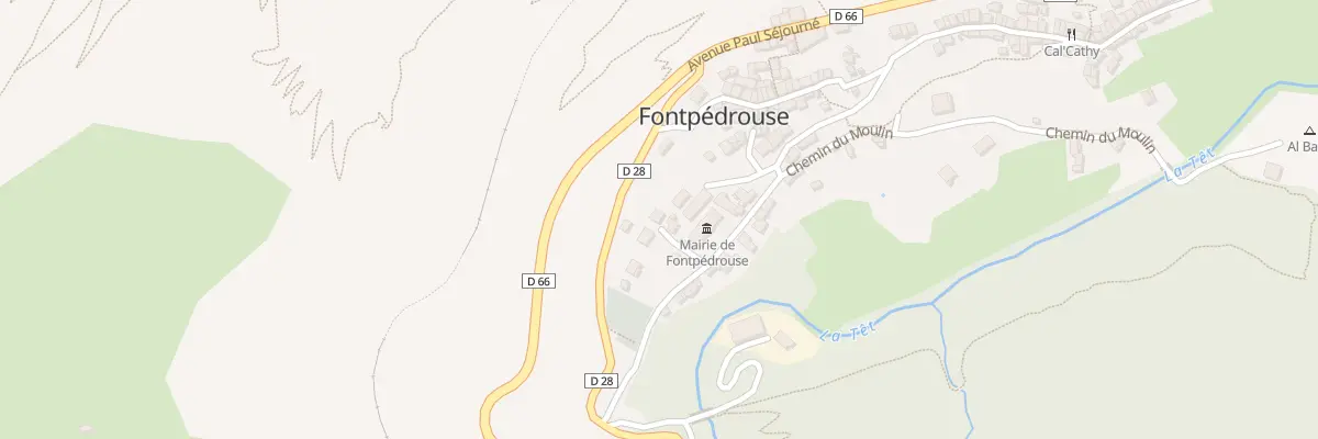 Plan du 196 Lo Bainat d’Availl à Fontpédrouse